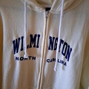 Wilmington North Carolina Embroidered cardigan hoodie Sz-XL